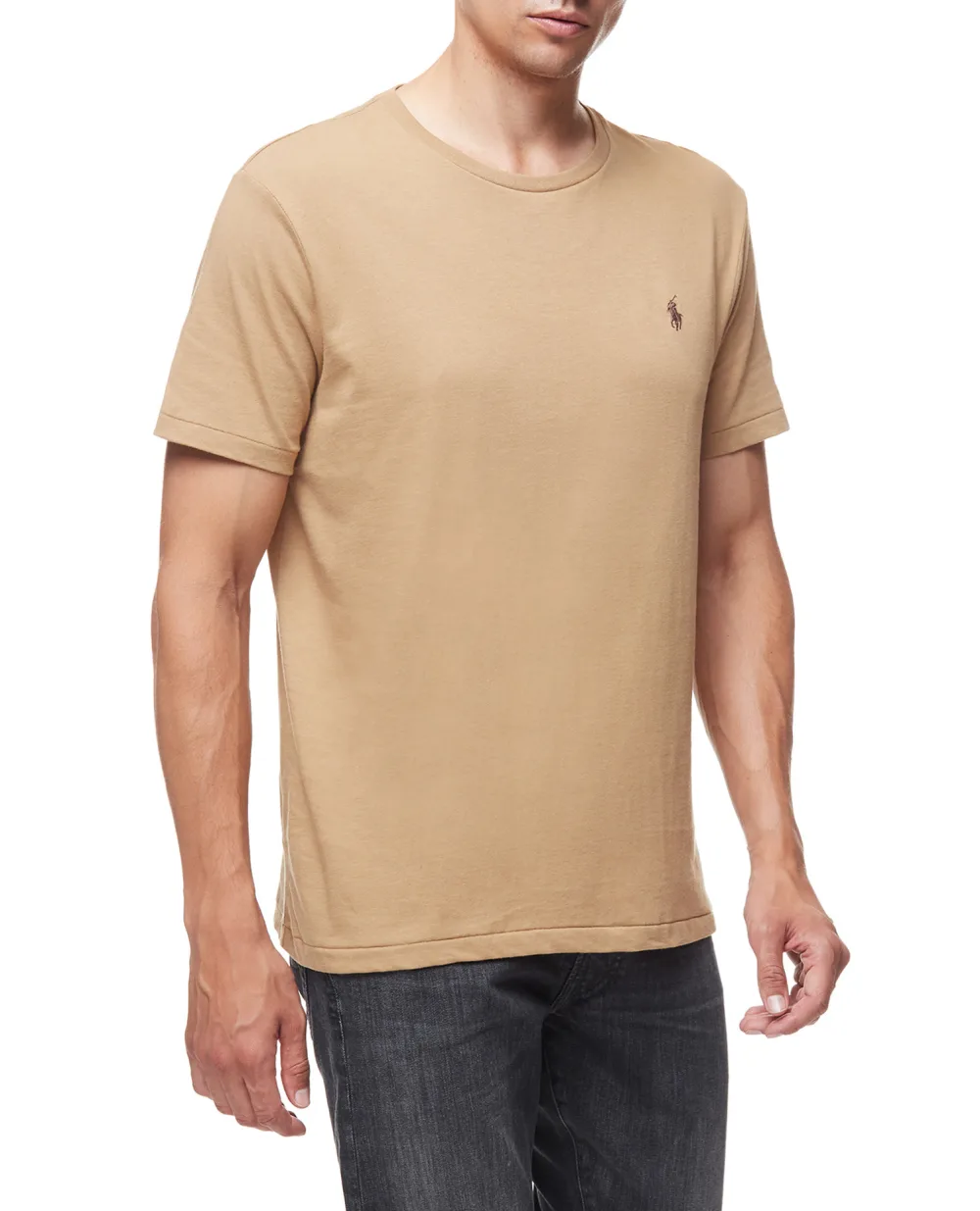 Футболка Polo Ralph Lauren 710671438229, бежевый цвет • Купить в интернет-магазине Kameron