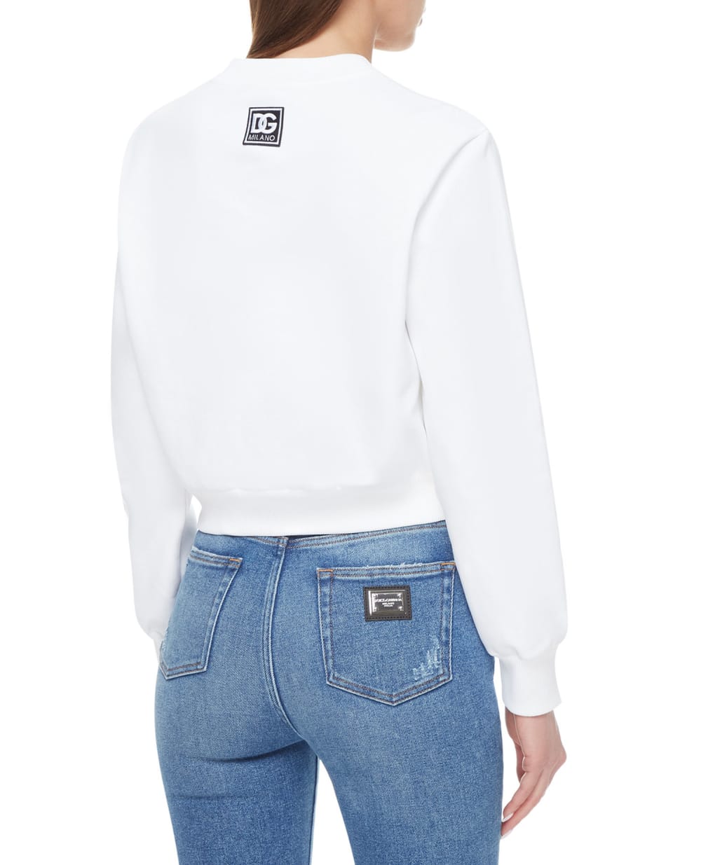 Свитшот Dolce&Gabbana F9P35Z-HU7H9, белый цвет • Купить в интернет-магазине Kameron