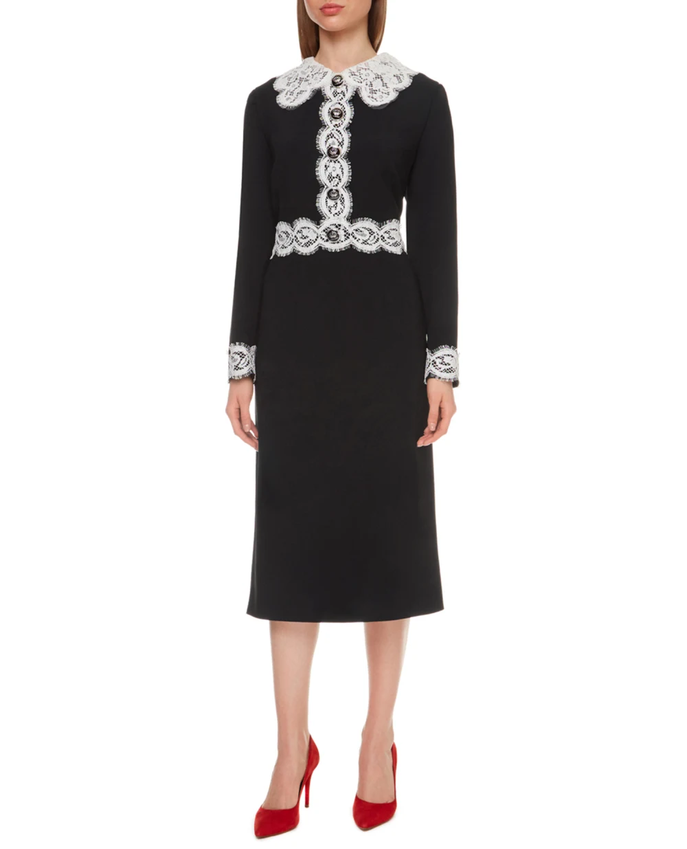 Платье Dolce&Gabbana F6J7KT-FURDV, черный цвет • Купить в интернет-магазине Kameron