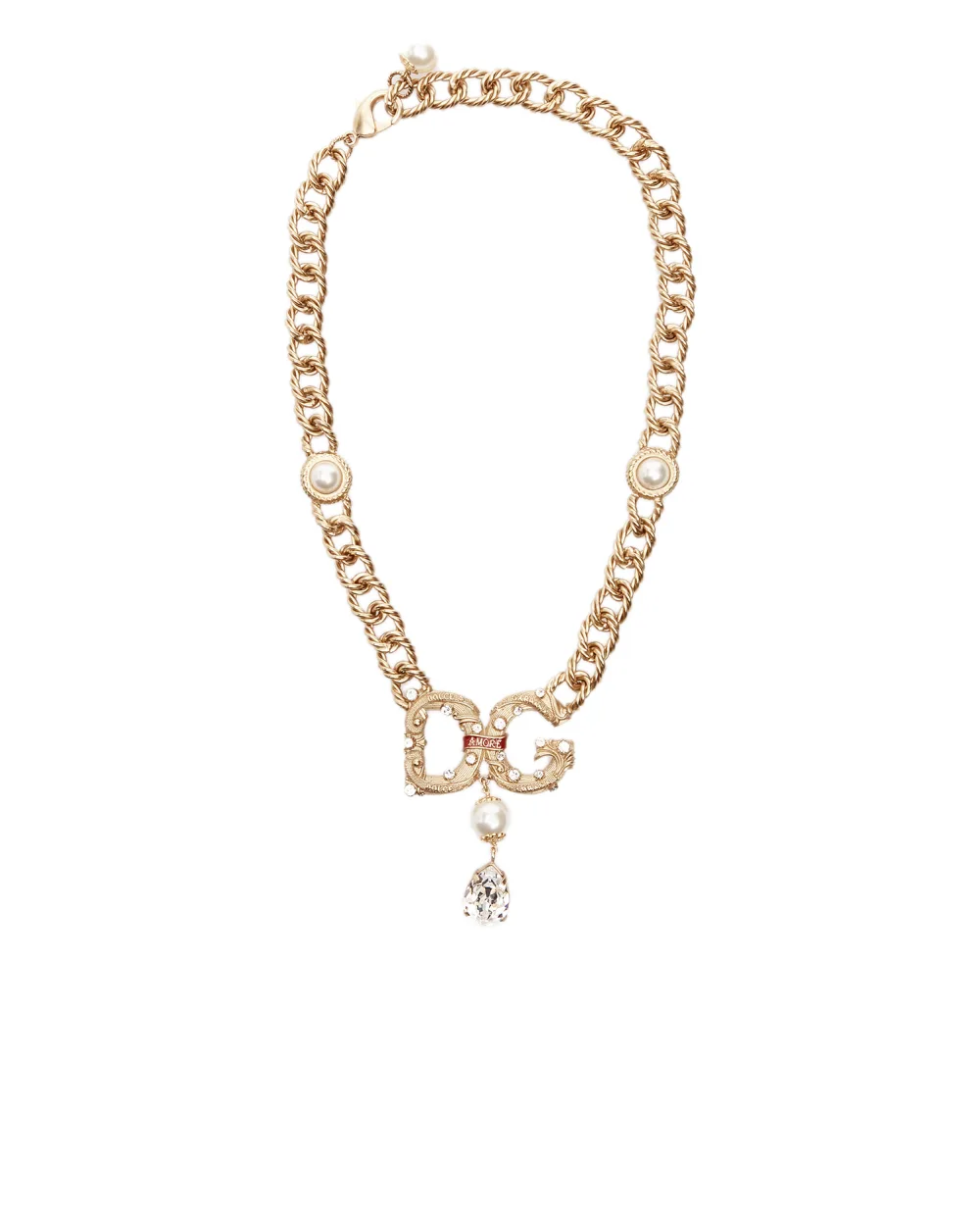 Колье Dolce&Gabbana WNM6M4-W1111, золотой цвет • Купить в интернет-магазине Kameron