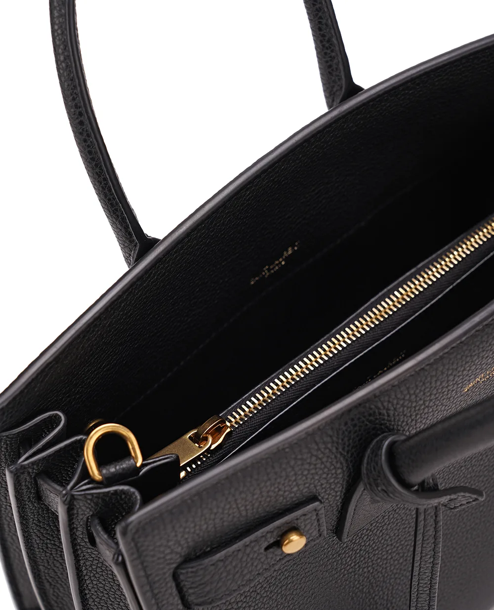 Кожаная сумка Sac du Jou Small Saint Laurent 717448-DTI0W, черный цвет • Купить в интернет-магазине Kameron