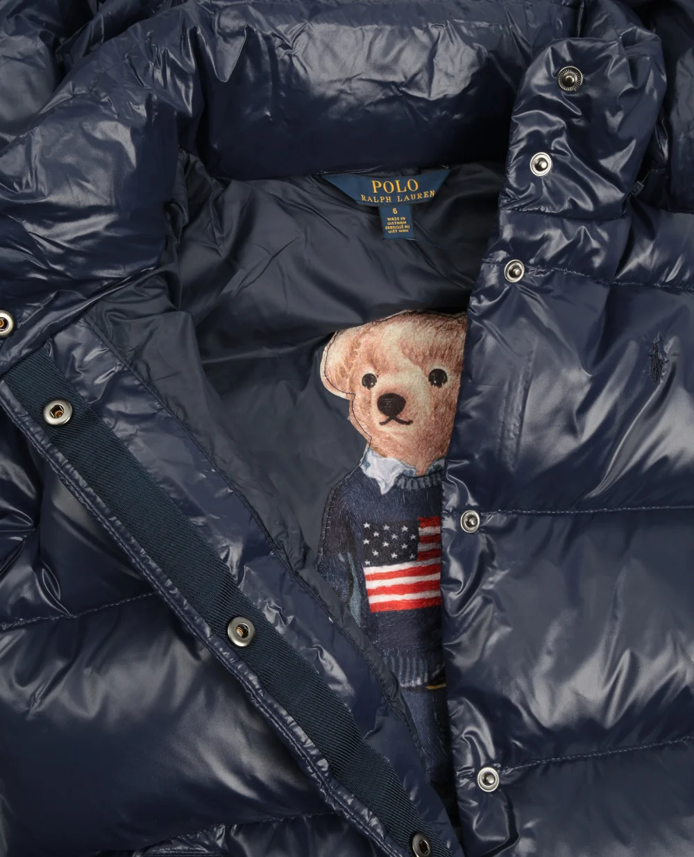 Пуховик Polo Ralph Lauren Kids 313798655001, синий цвет • Купить в интернет-магазине Kameron