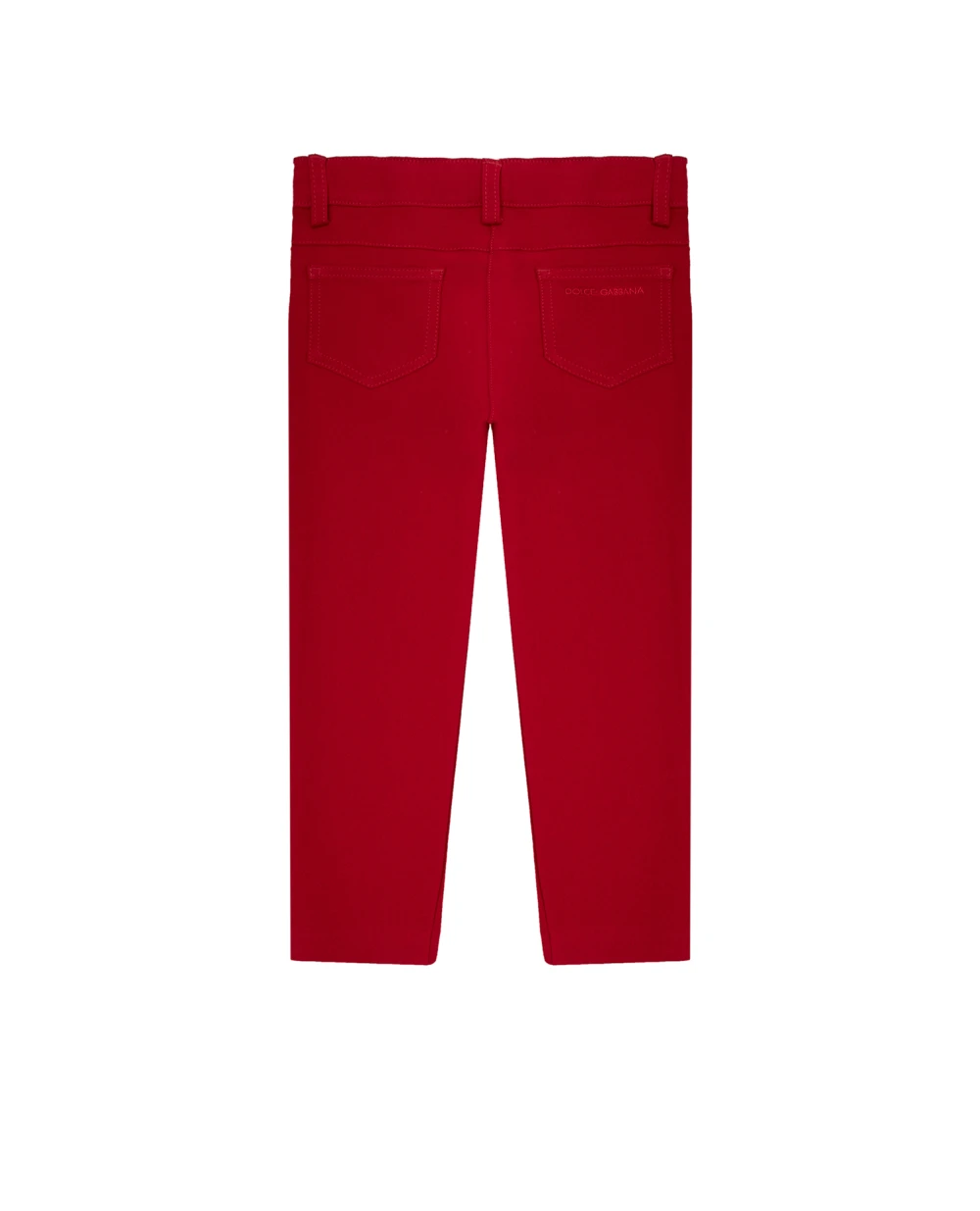 Детские брюки Dolce&Gabbana Kids L52P12-G7XRZ-S, бордовый цвет • Купить в интернет-магазине Kameron