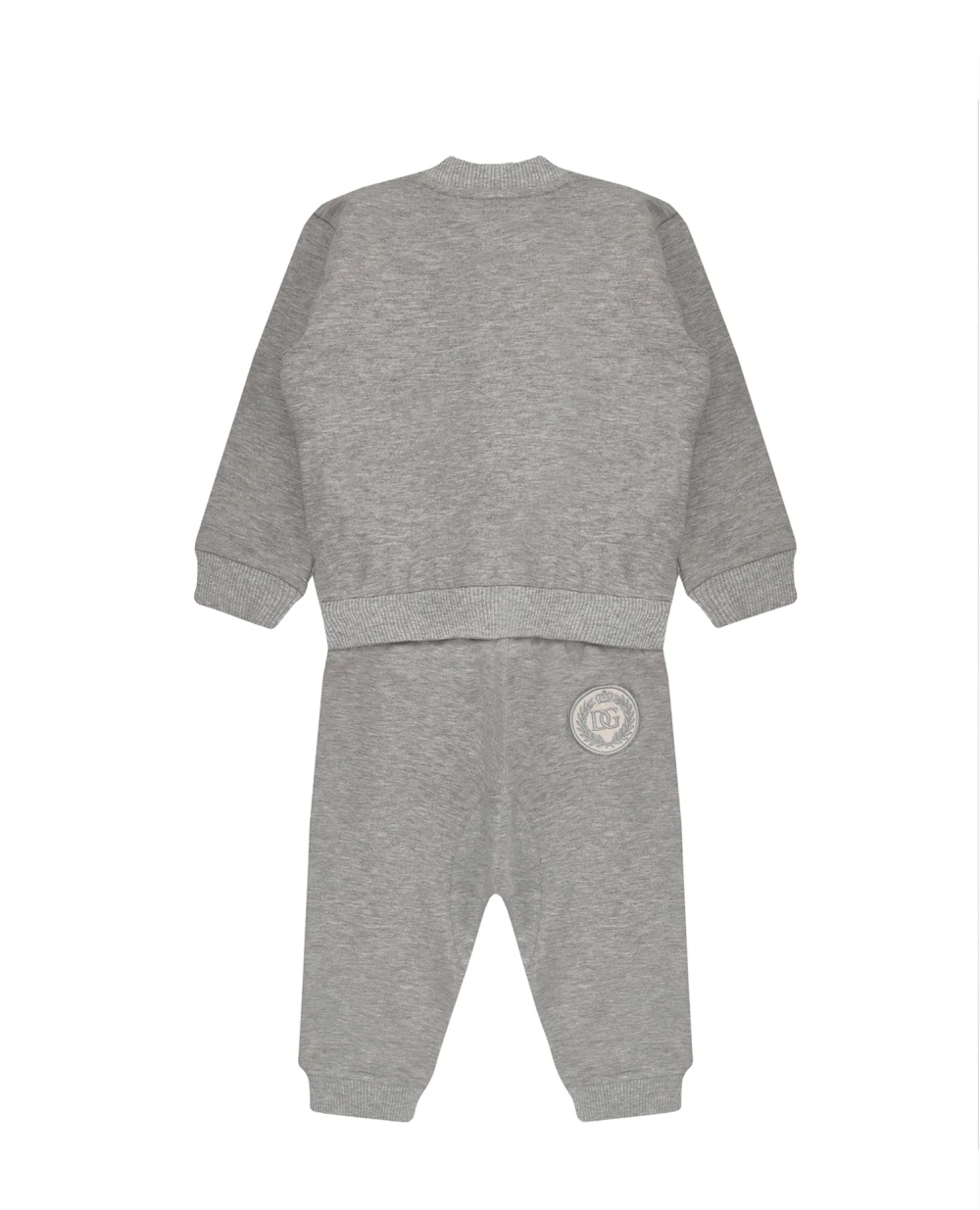 Детская спортивная кофта (костюм) Dolce&Gabbana Kids L1JW2A-G7WYG, серый цвет • Купить в интернет-магазине Kameron