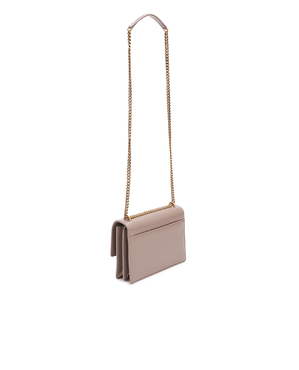Кожаная сумка Sunset Medium Saint Laurent 442906-D420W, серый цвет • Купить в интернет-магазине Kameron