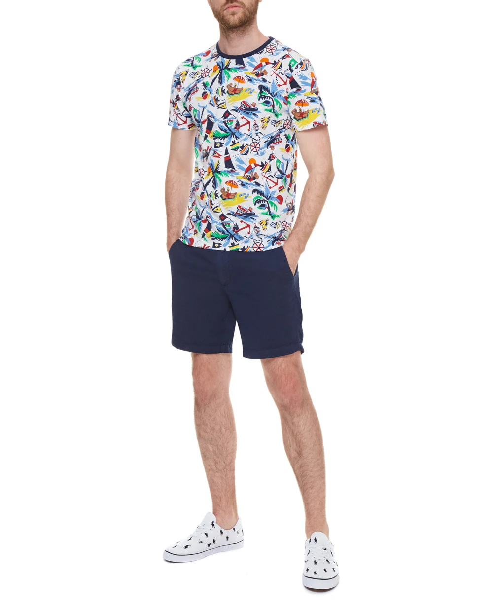 Футболка Polo Ralph Lauren 710835281001, разноцветный цвет • Купить в интернет-магазине Kameron