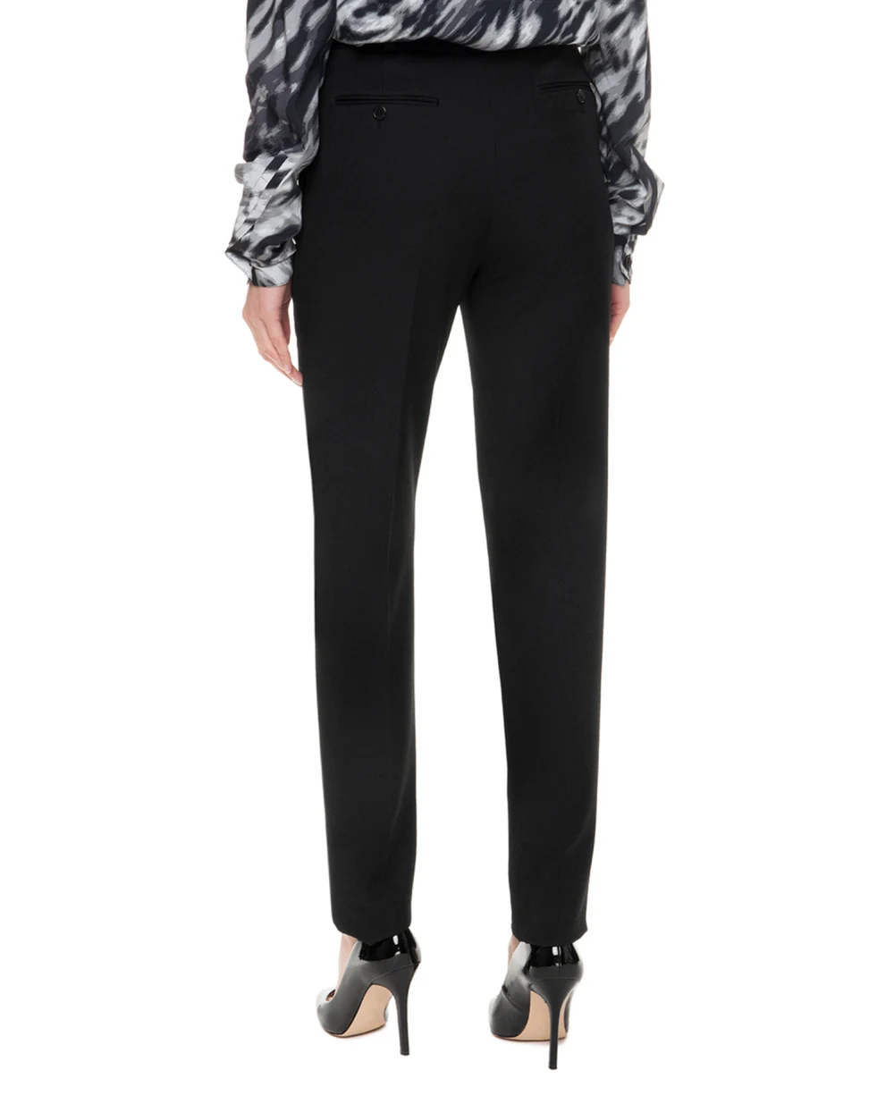 Шерстяные брюки Saint Laurent 482351-Y399W-, черный цвет • Купить в интернет-магазине Kameron