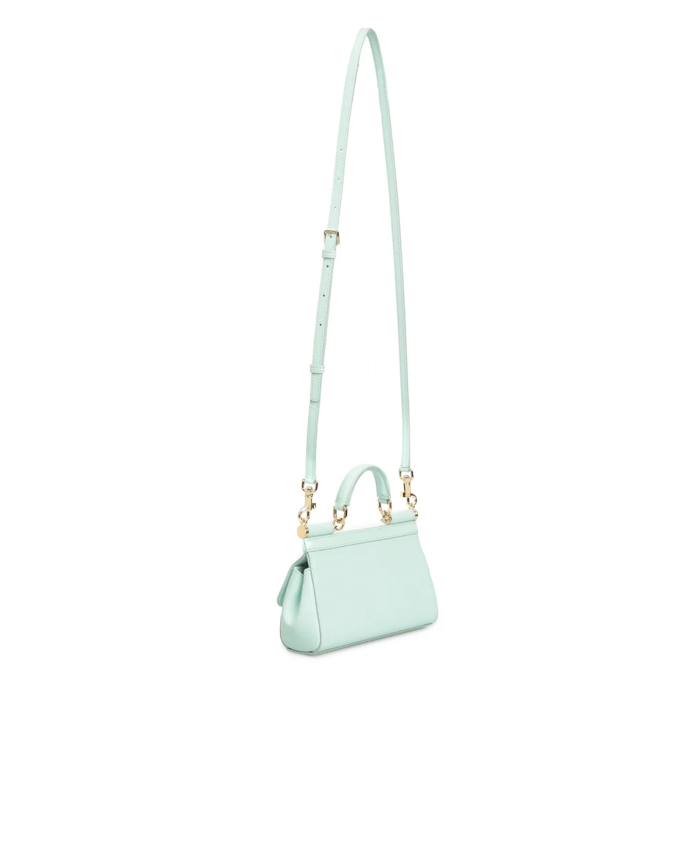 Кожаная сумка Sicily Small Dolce&Gabbana BB7116-A1001, мятный цвет • Купить в интернет-магазине Kameron