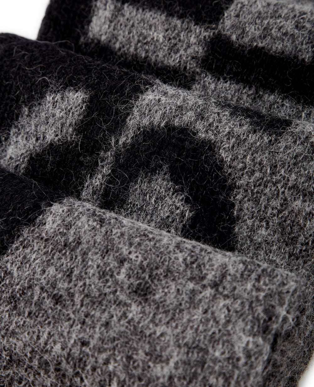 Шерстяной шарф Saint Laurent 668797-3YI68, серый цвет • Купить в интернет-магазине Kameron