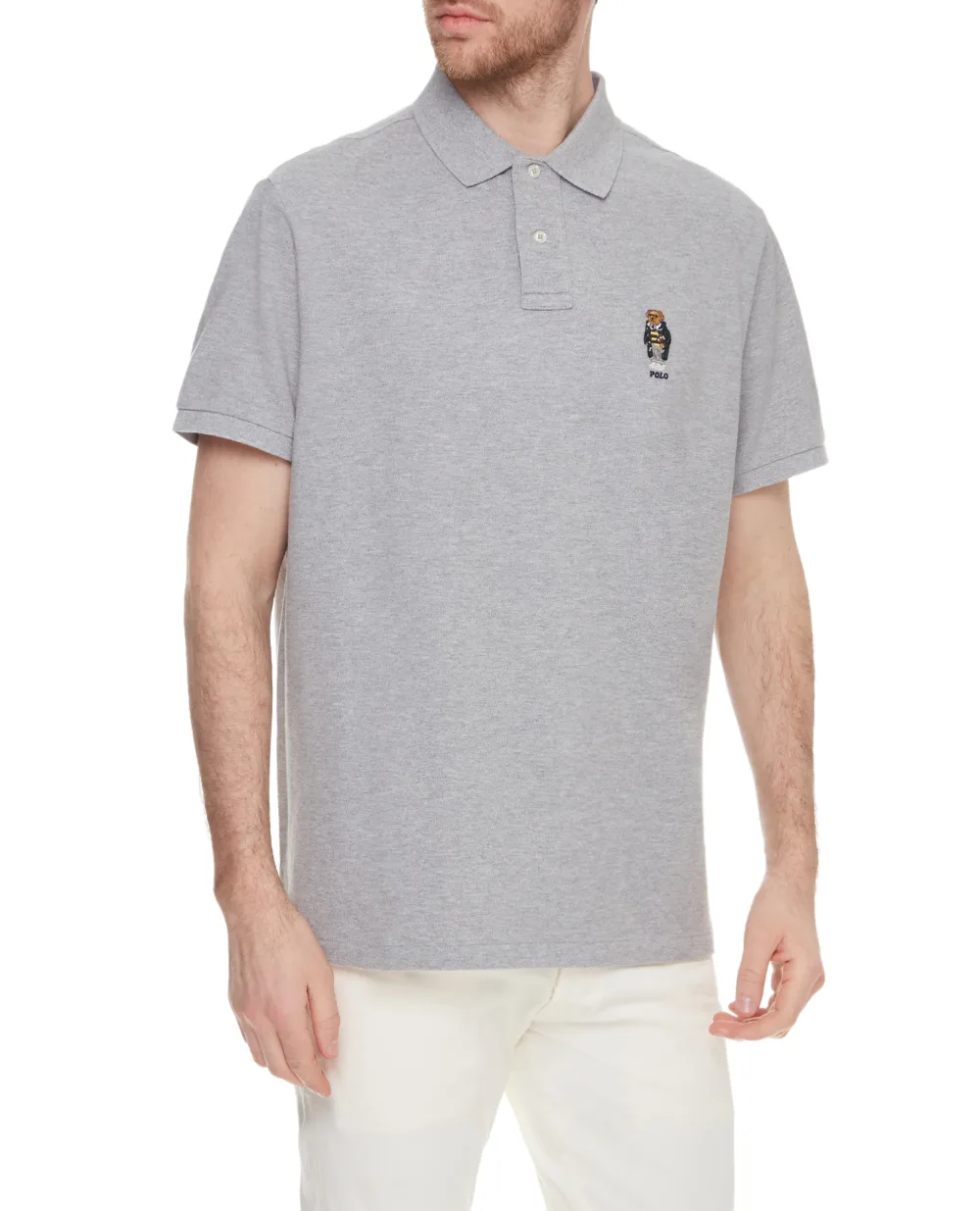 Поло Polo Ralph Lauren 710720848004, серый цвет • Купить в интернет-магазине Kameron