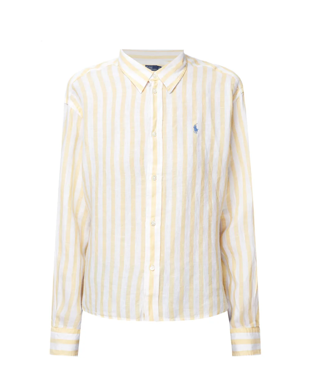 Льняная рубашка Polo Ralph Lauren 211838922007, желтый цвет • Купить в интернет-магазине Kameron