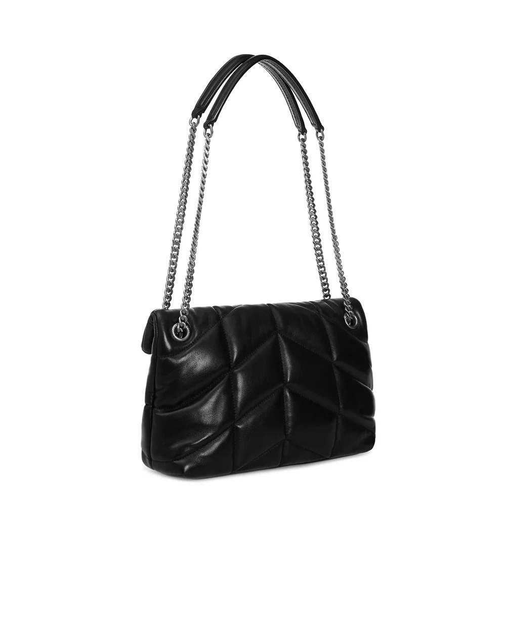 Шкіряна сумка Loulou Saint Laurent 577476-1EL00-, чорний колір • Купити в інтернет-магазині Kameron