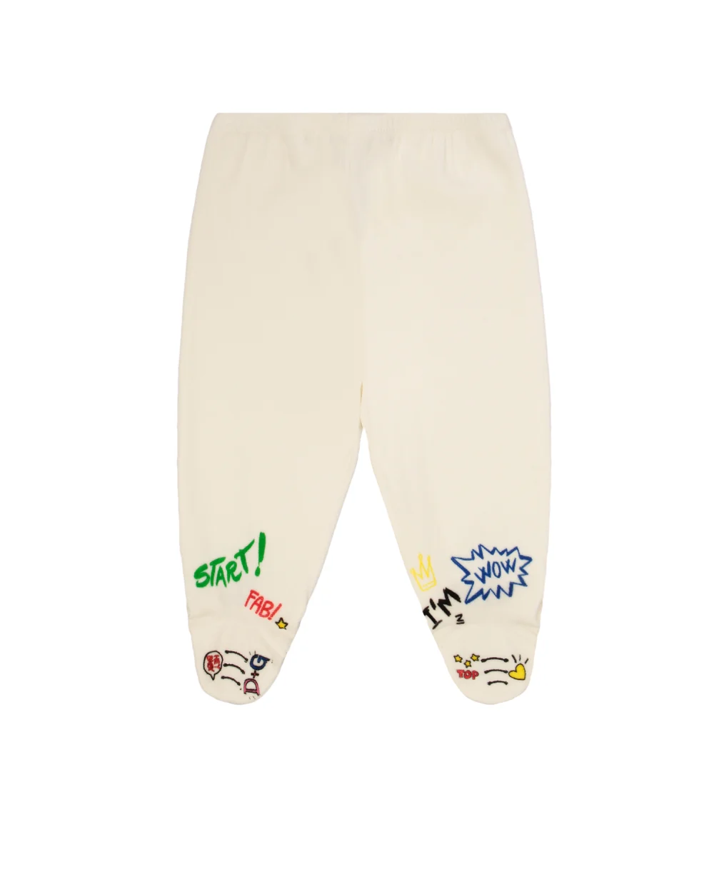 Брюки Dolce&Gabbana Kids L1JPBR-G7WZI-, белый цвет • Купить в интернет-магазине Kameron