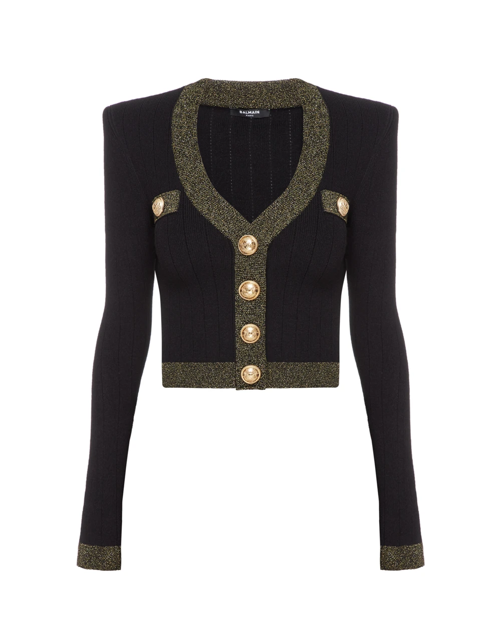 Кардиган Balmain AF1KL013KD74, черный цвет • Купить в интернет-магазине Kameron