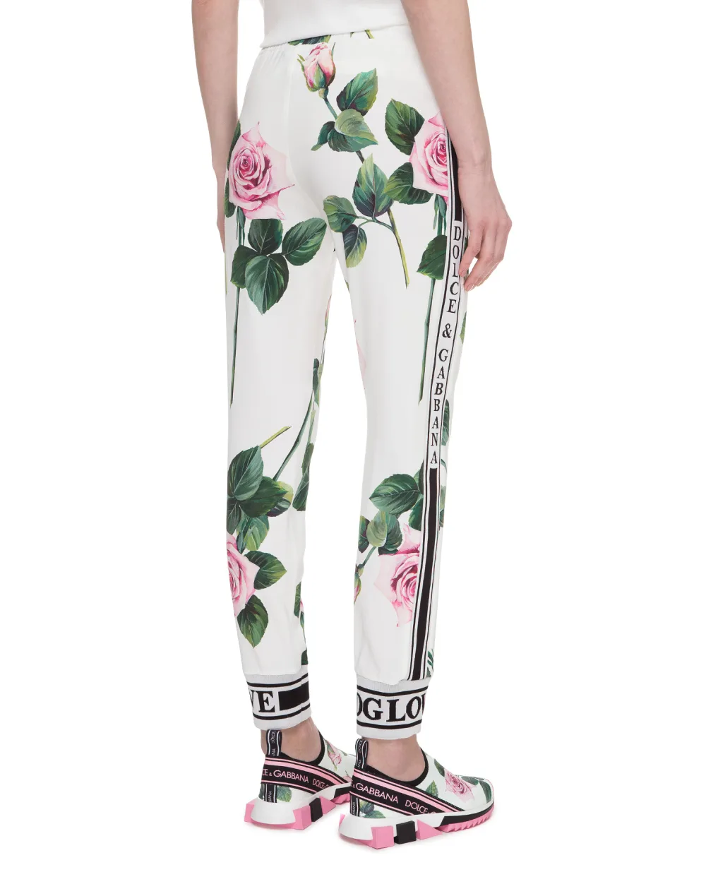 Спортивные брюки Dolce&Gabbana FTA1DT-FSRMB, белый цвет • Купить в интернет-магазине Kameron