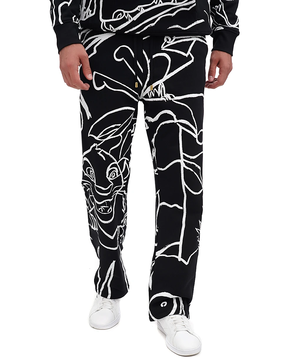 Спортивні штани (костюм) Balmain DHAPQ037GD87, чорний колір • Купити в інтернет-магазині Kameron