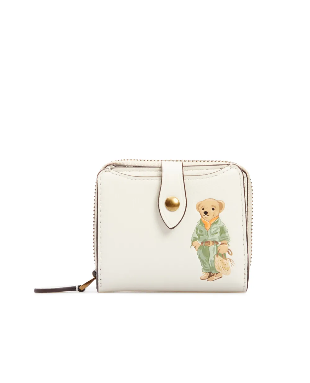Кожаный кошелек Polo Ralph Lauren 427858791001, белый цвет • Купить в интернет-магазине Kameron