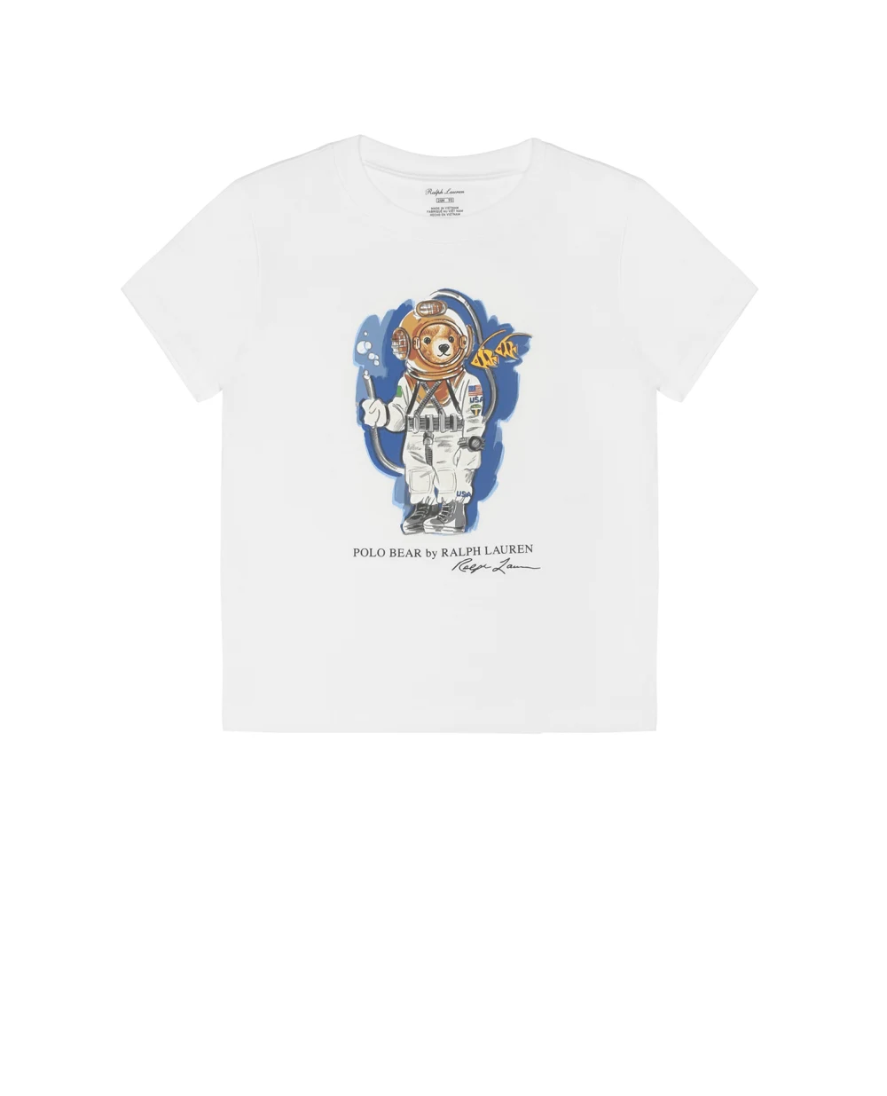 Футболка Polo Ralph Lauren Kids 322777150003, белый цвет • Купить в интернет-магазине Kameron
