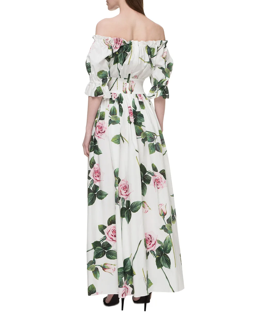 Платье Dolce&Gabbana F6H9BT-HS5FZ, белый цвет • Купить в интернет-магазине Kameron