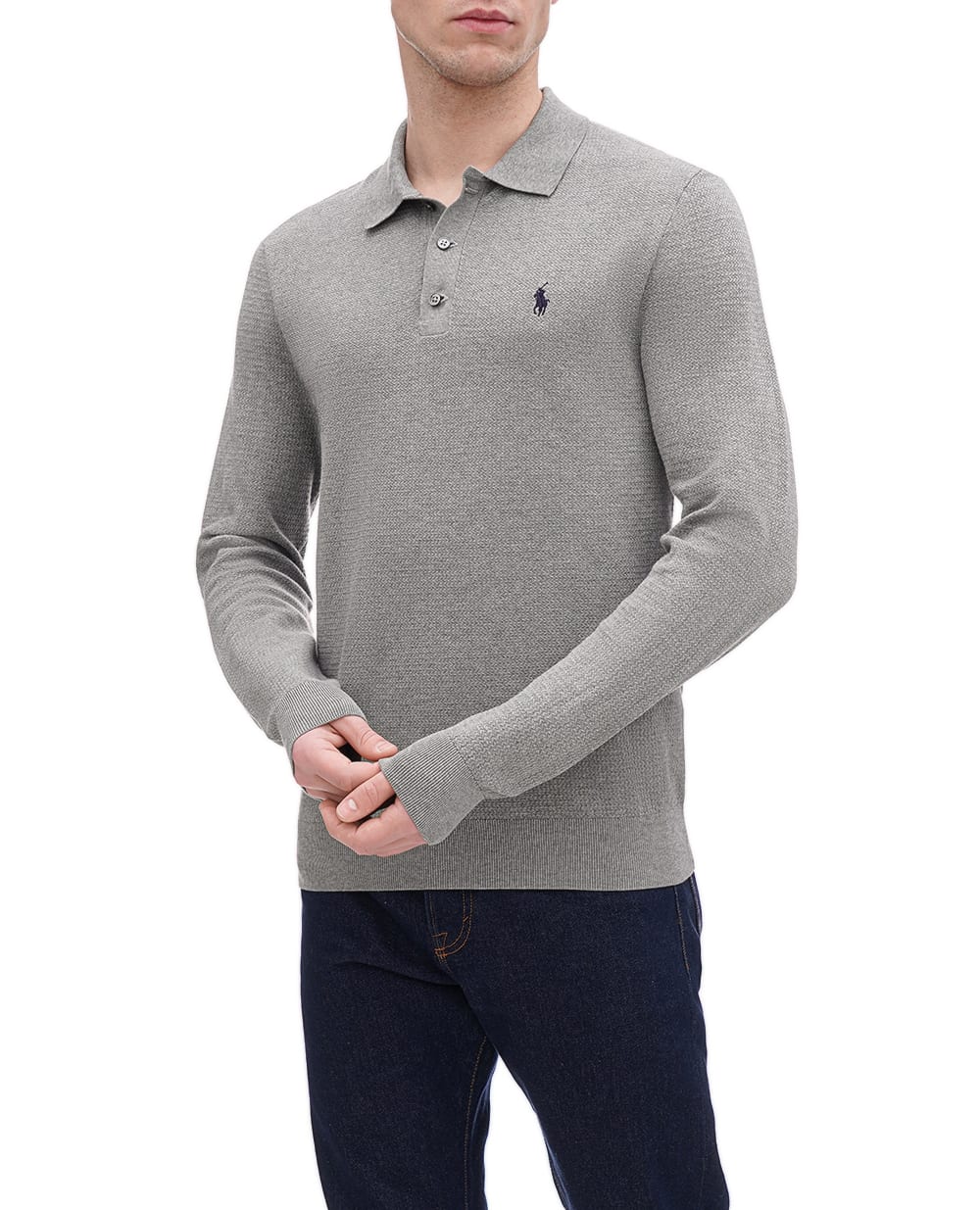 Поло Polo Ralph Lauren 710909167001, серый цвет • Купить в интернет-магазине Kameron