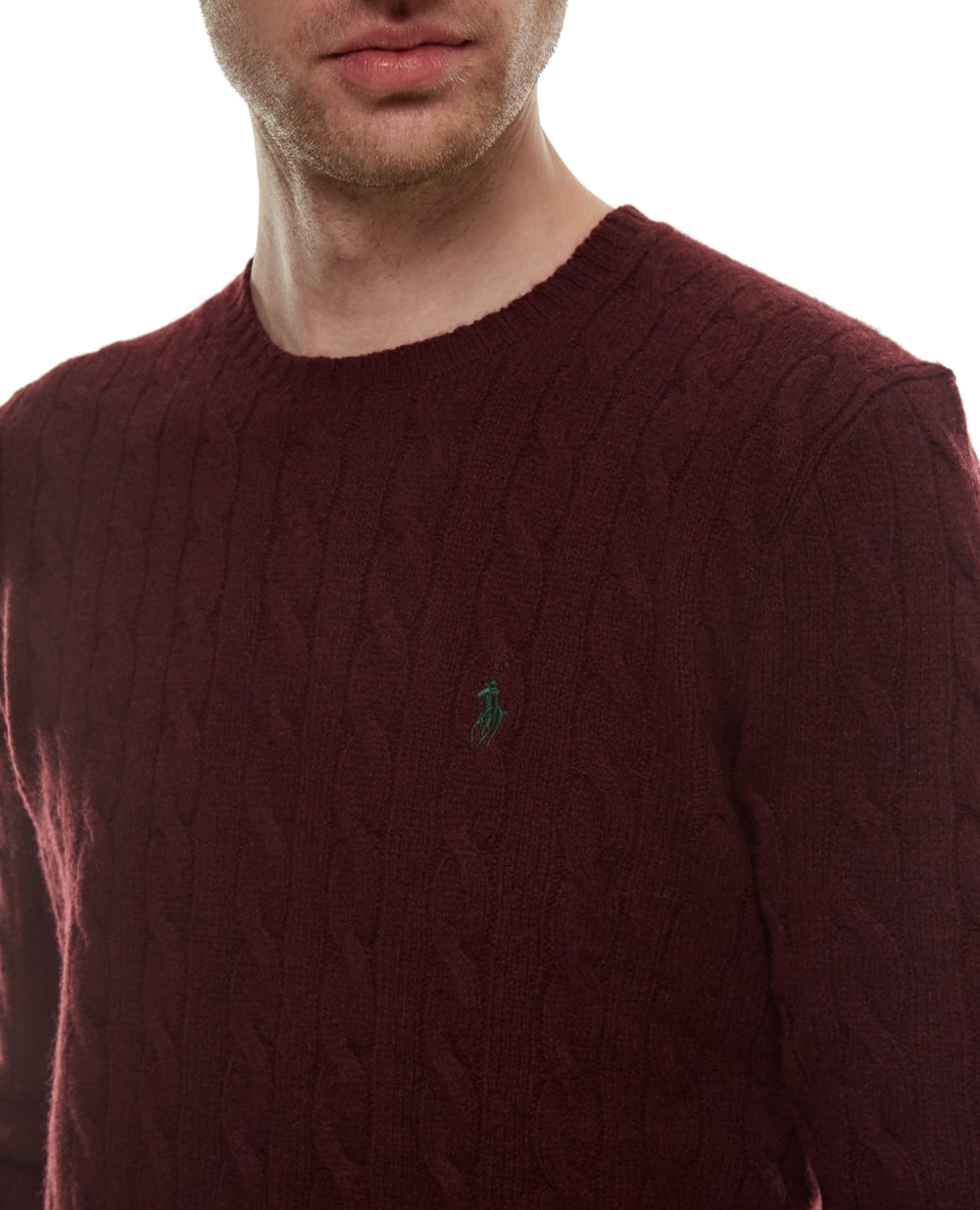 Шерстяной джемпер Polo Ralph Lauren 710719546022, бордовый цвет • Купить в интернет-магазине Kameron