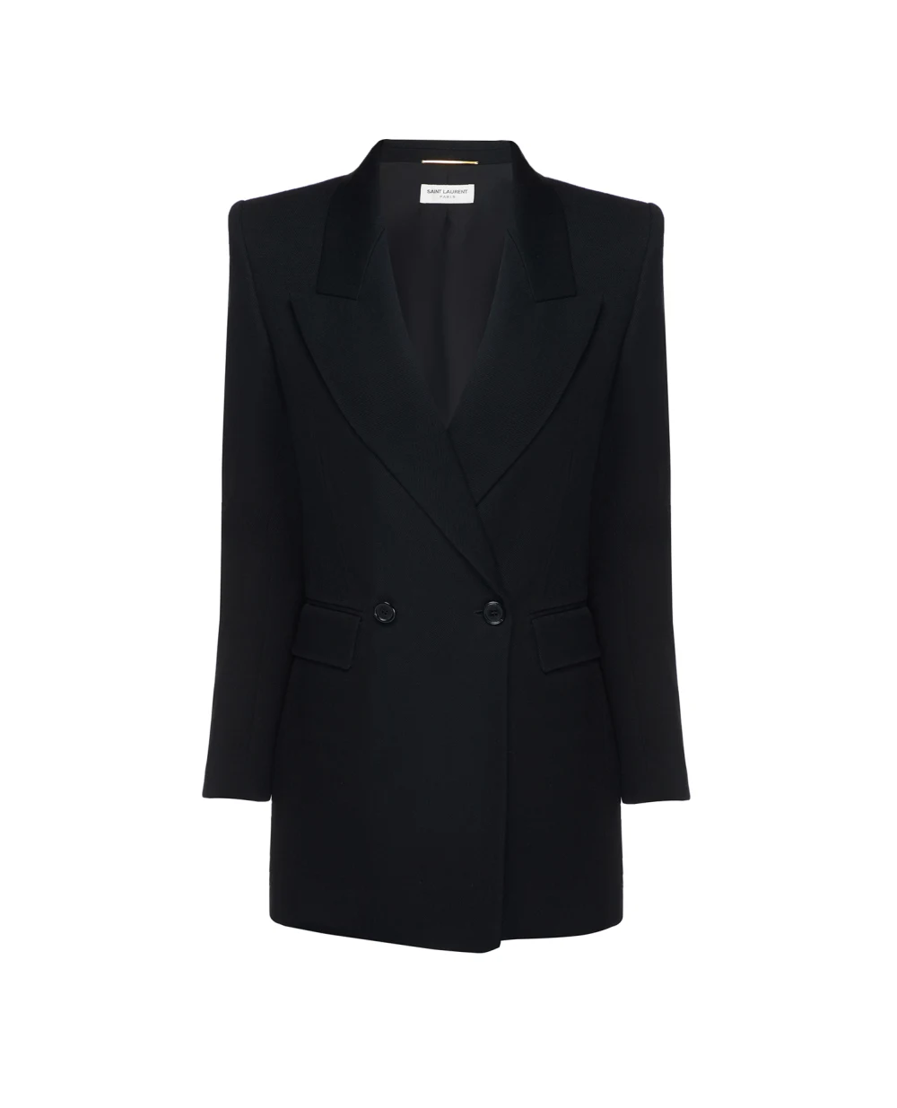 Шерстяной жакет Saint Laurent 726869-Y3D16, черный цвет • Купить в интернет-магазине Kameron