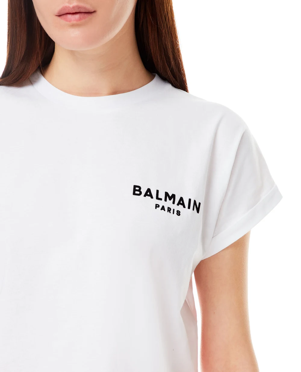 Футболка Balmain XF1EE005BB01, белый цвет • Купить в интернет-магазине Kameron