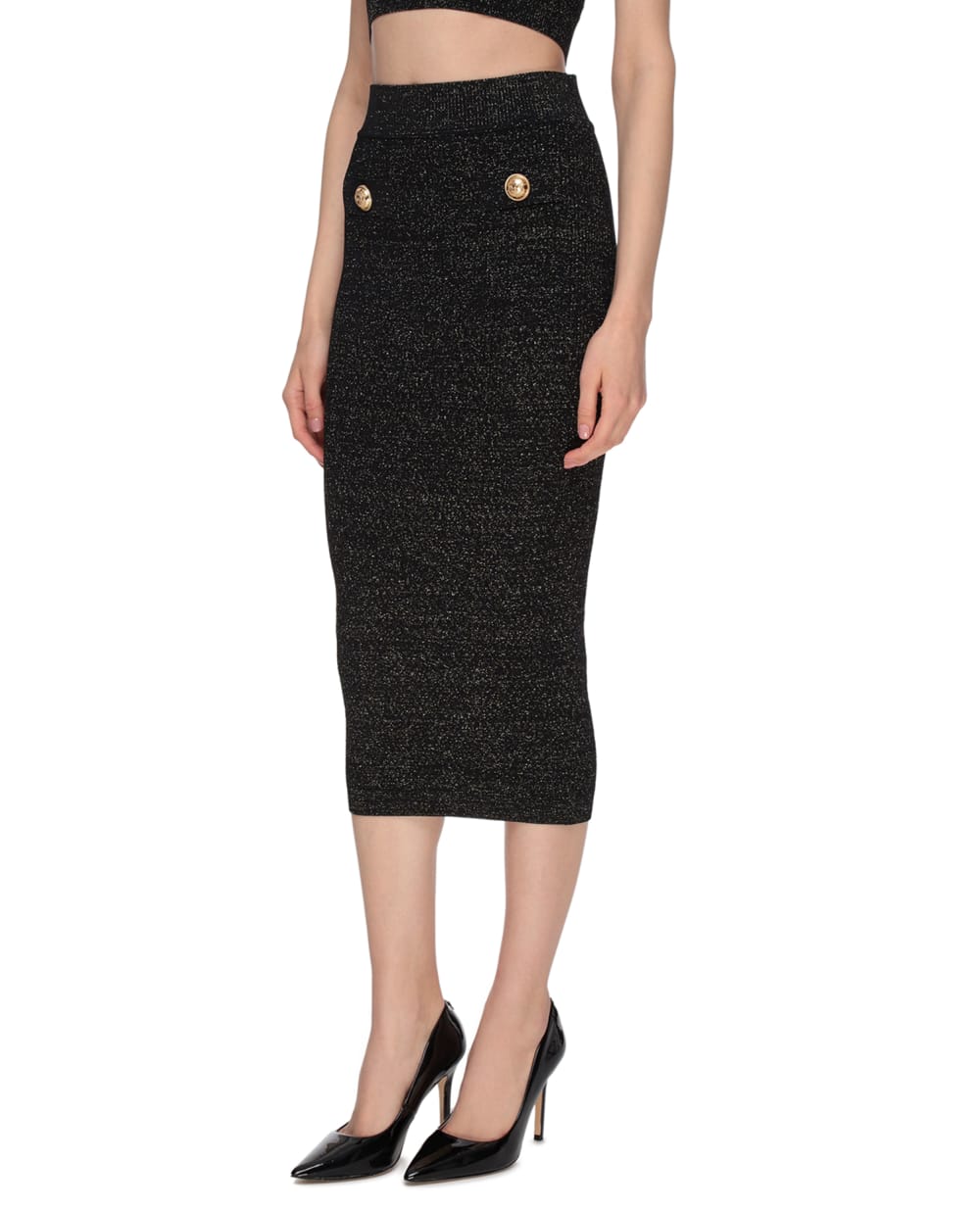 Юбка Balmain VF14488K212, черный цвет • Купить в интернет-магазине Kameron
