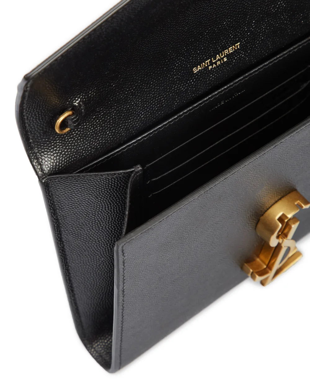 Кожаная сумка Bowaw Cassandra Saint Laurent 635023-BOWAW, черный цвет • Купить в интернет-магазине Kameron