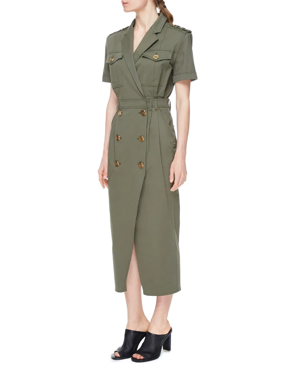 Платье Balmain VF16803D086, зеленый цвет • Купить в интернет-магазине Kameron