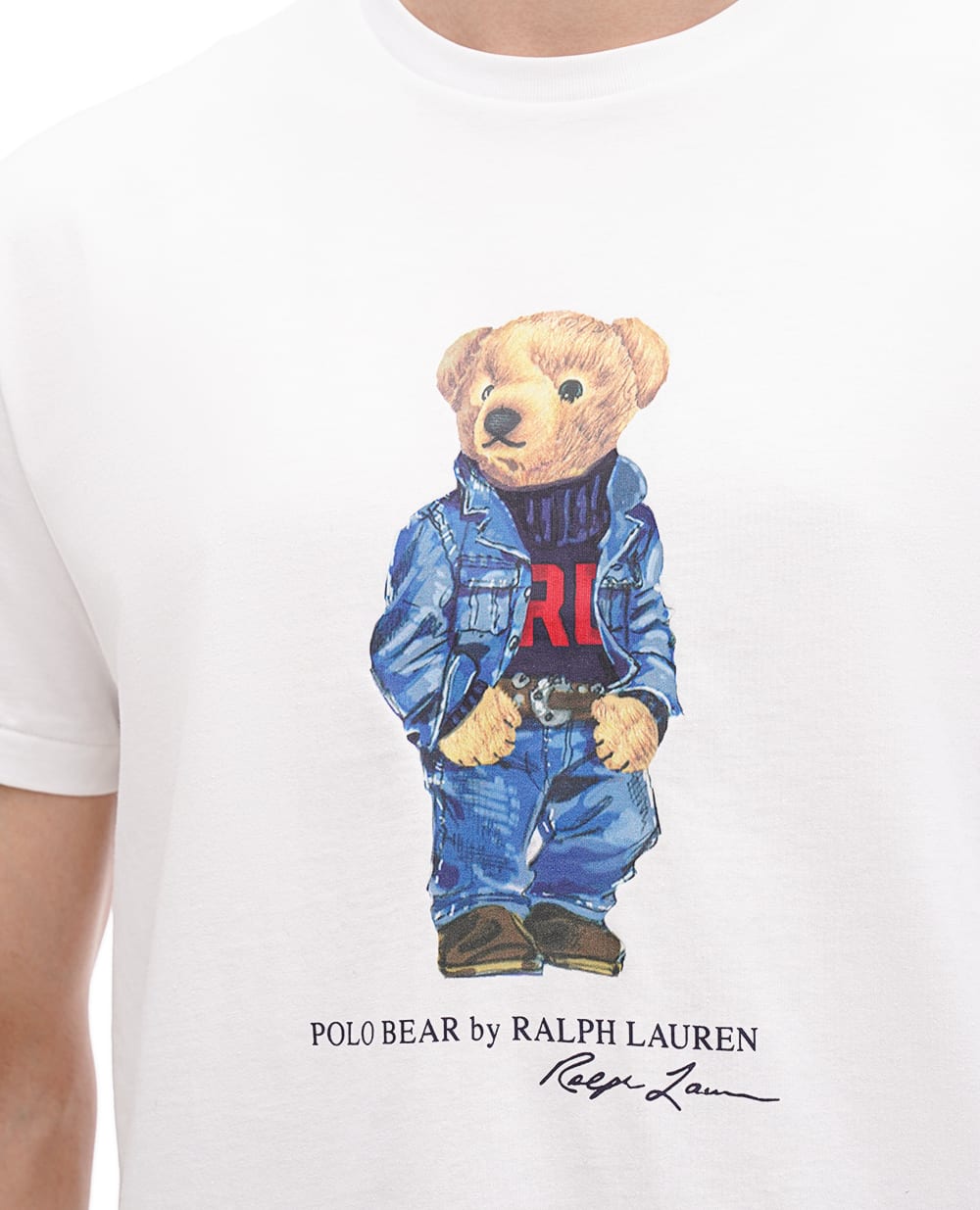 Футболка Polo Bear Polo Ralph Lauren 710854497011, белый цвет • Купить в интернет-магазине Kameron