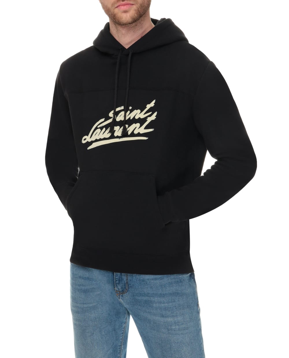 Худи Saint Laurent 631086-YBVB2-, черный цвет • Купить в интернет-магазине Kameron