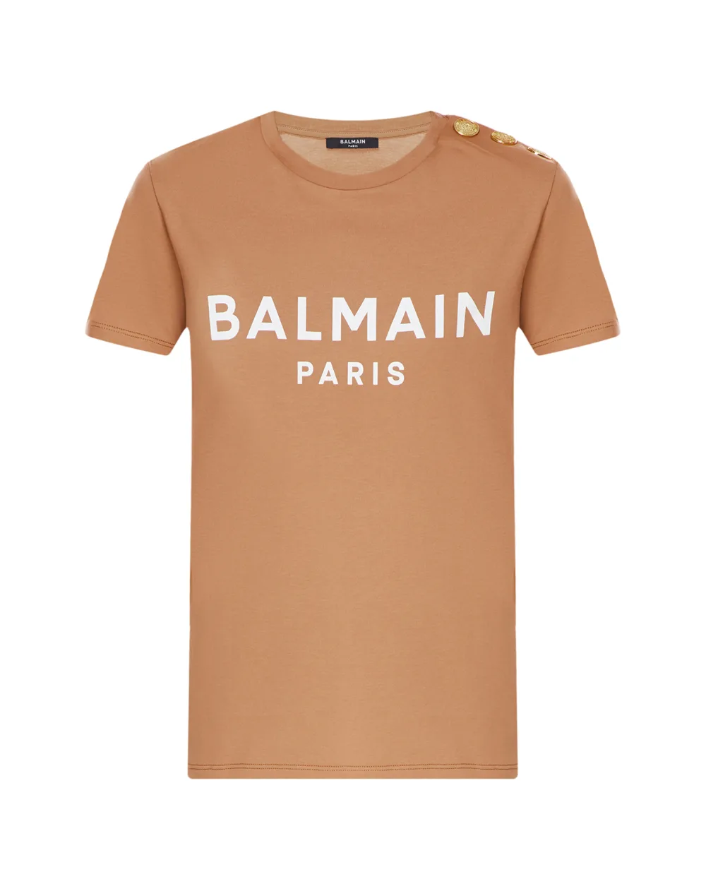 Футболка Balmain AF0EF005BB02, бежевый цвет • Купить в интернет-магазине Kameron