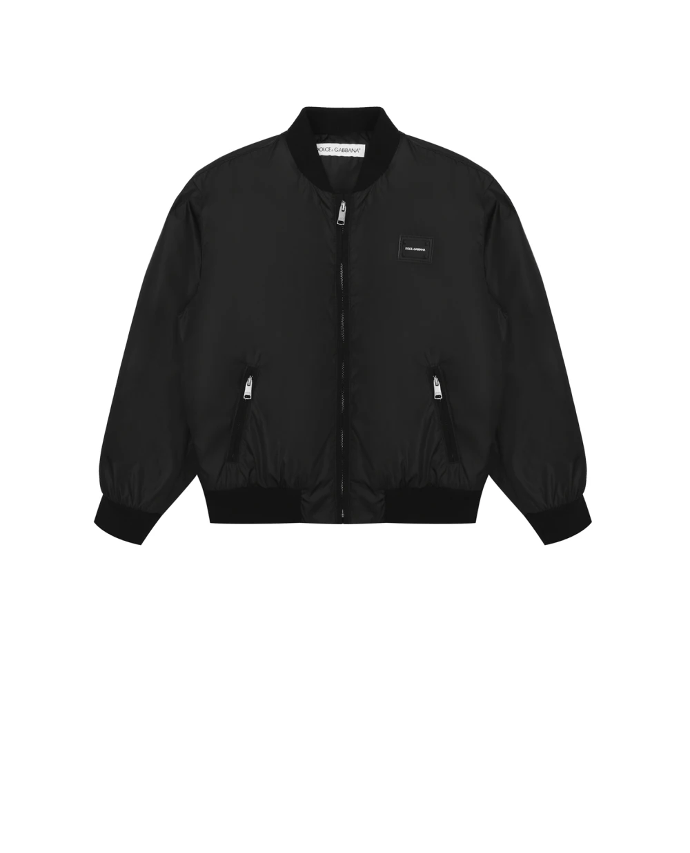 Бомбер Dolce&Gabbana Kids L4JB2Y-G7A5W-S, черный цвет • Купить в интернет-магазине Kameron