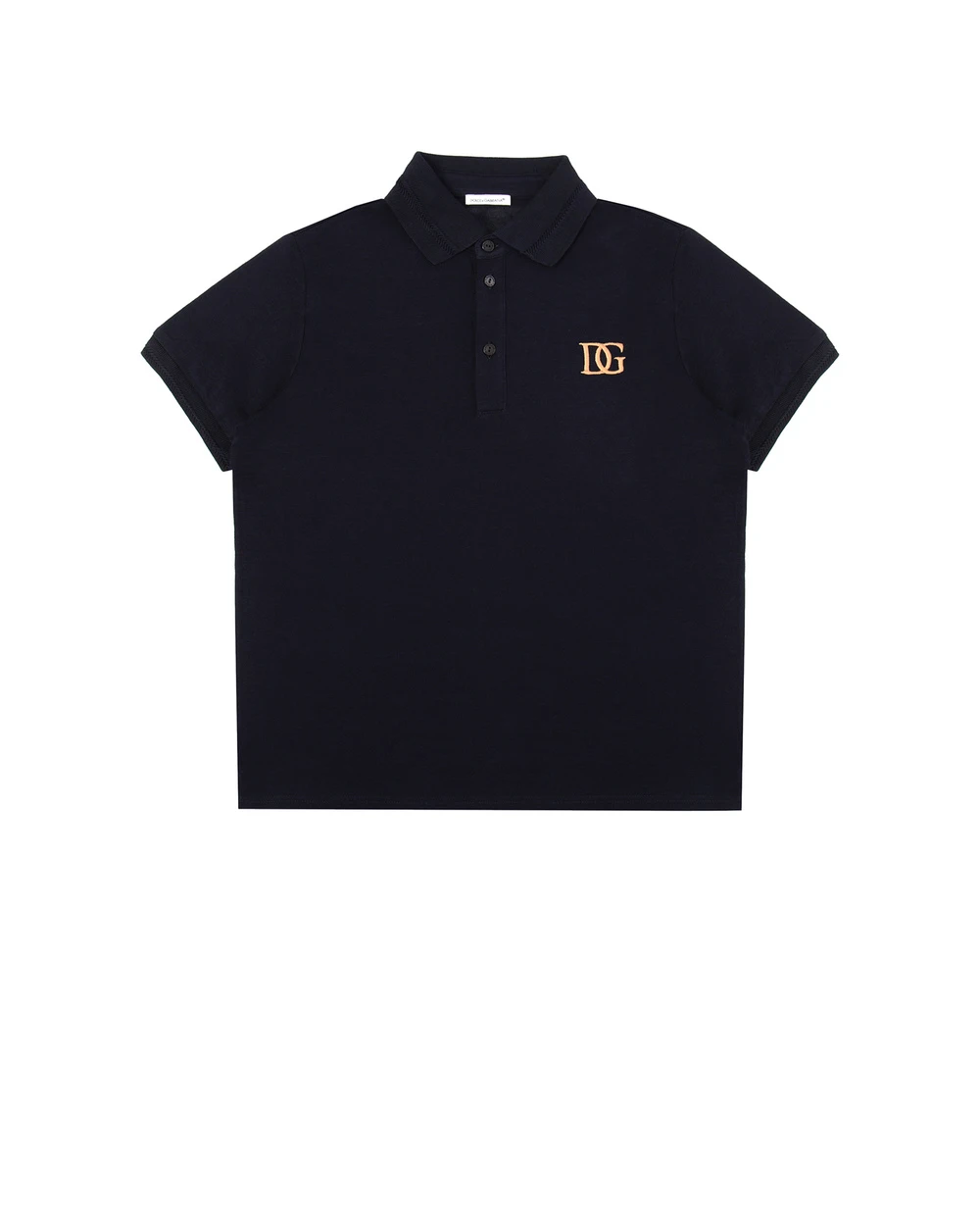 Поло Dolce&Gabbana Kids L4JTCE-G7XJU-S, черный цвет • Купить в интернет-магазине Kameron