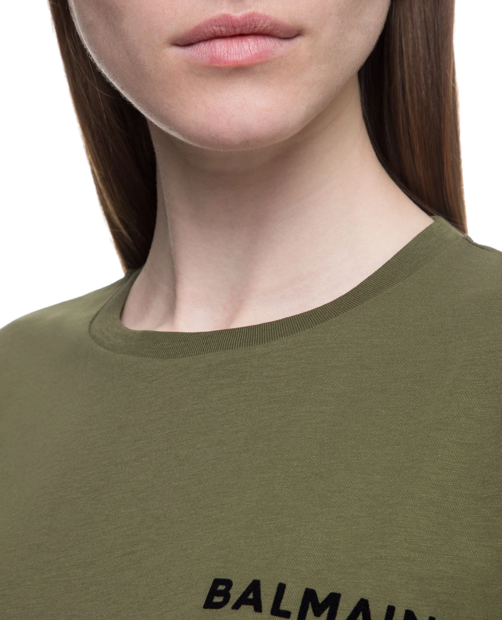 Футболка Balmain TF11351I382, зеленый цвет • Купить в интернет-магазине Kameron