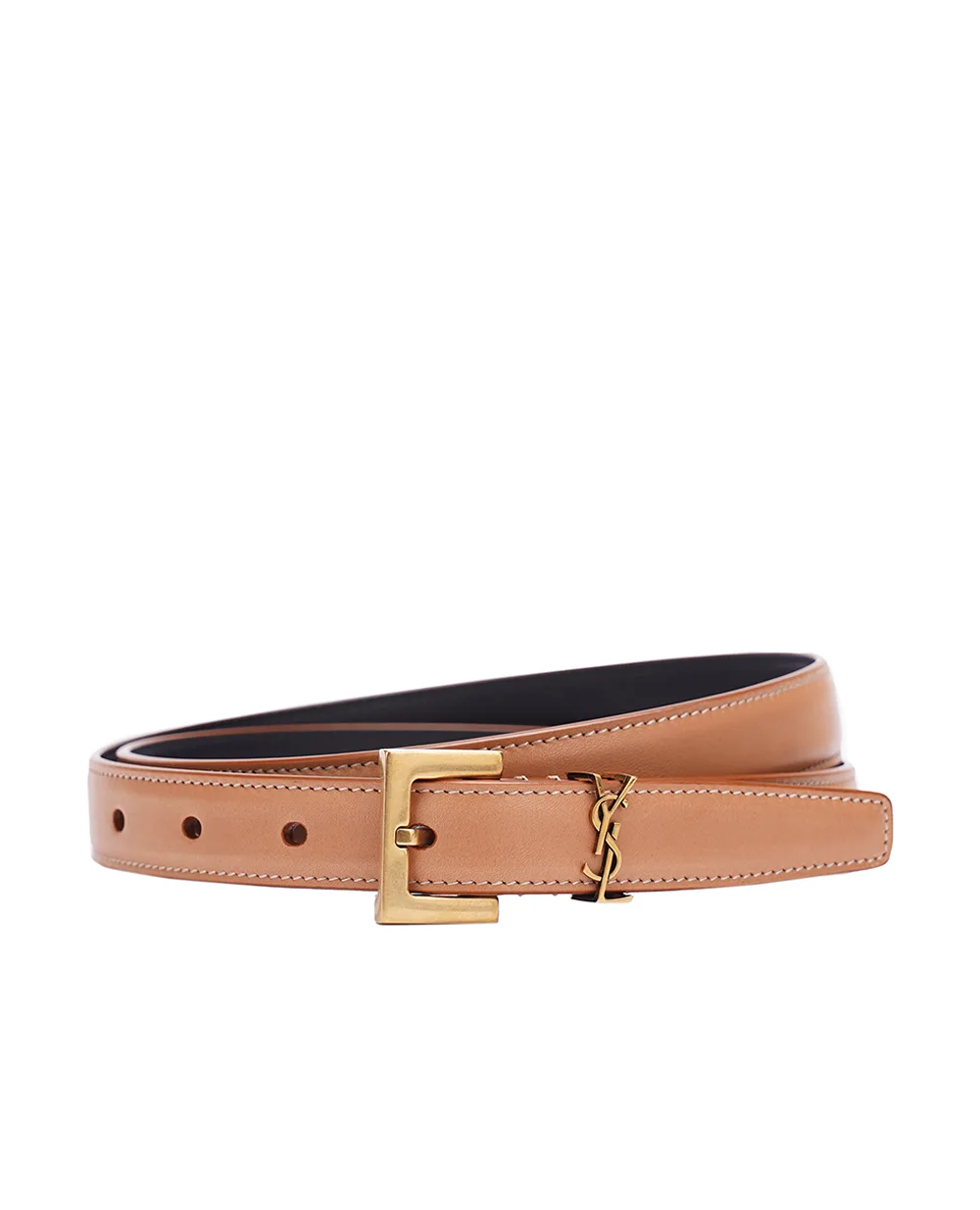 Ремень Saint Laurent 554465-BWR6W, коричневый цвет • Купить в интернет-магазине Kameron