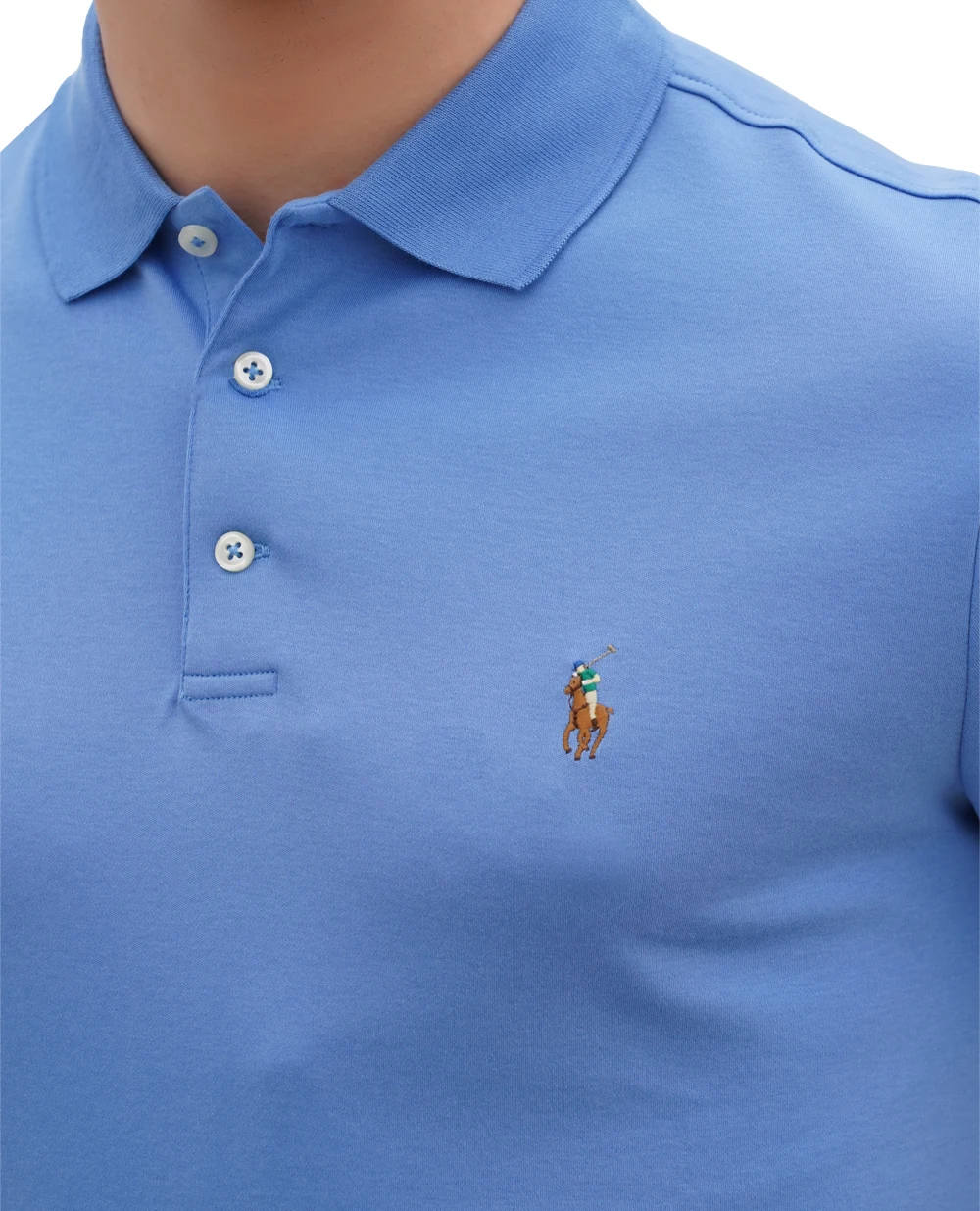 Поло Interlock Polo Ralph Lauren 710704319140, синий цвет • Купить в интернет-магазине Kameron