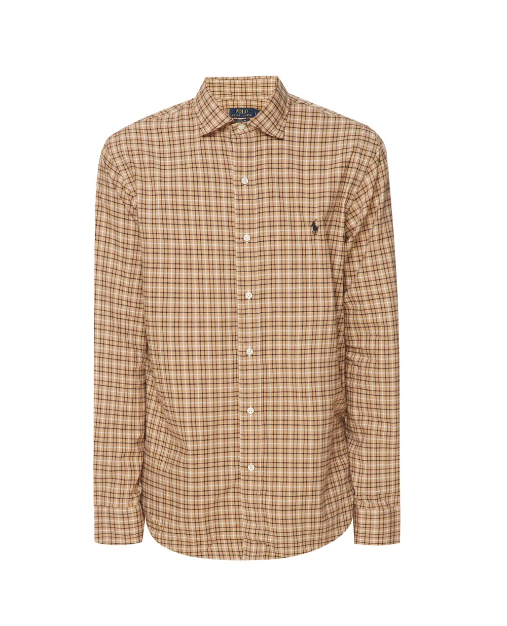 Рубашка Polo Ralph Lauren 710853136002, бежевый цвет • Купить в интернет-магазине Kameron