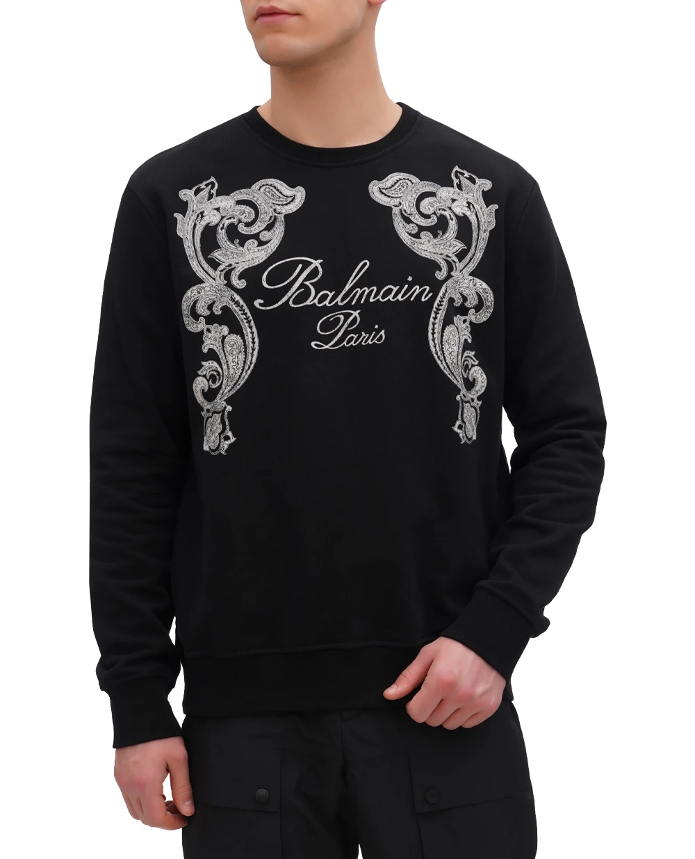 Свитшот Balmain CH1JQ040GD30, черный цвет • Купить в интернет-магазине Kameron