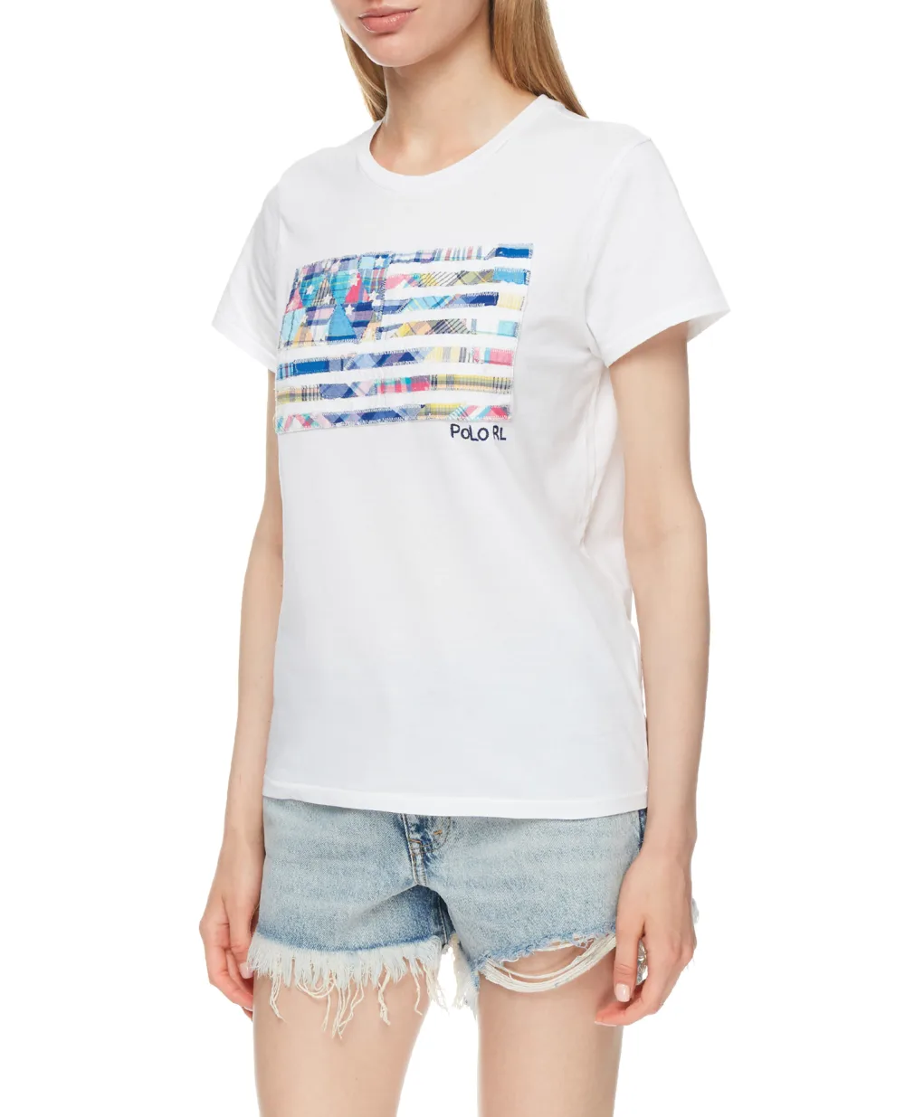 Футболка Polo Ralph Lauren 211838134001, белый цвет • Купить в интернет-магазине Kameron