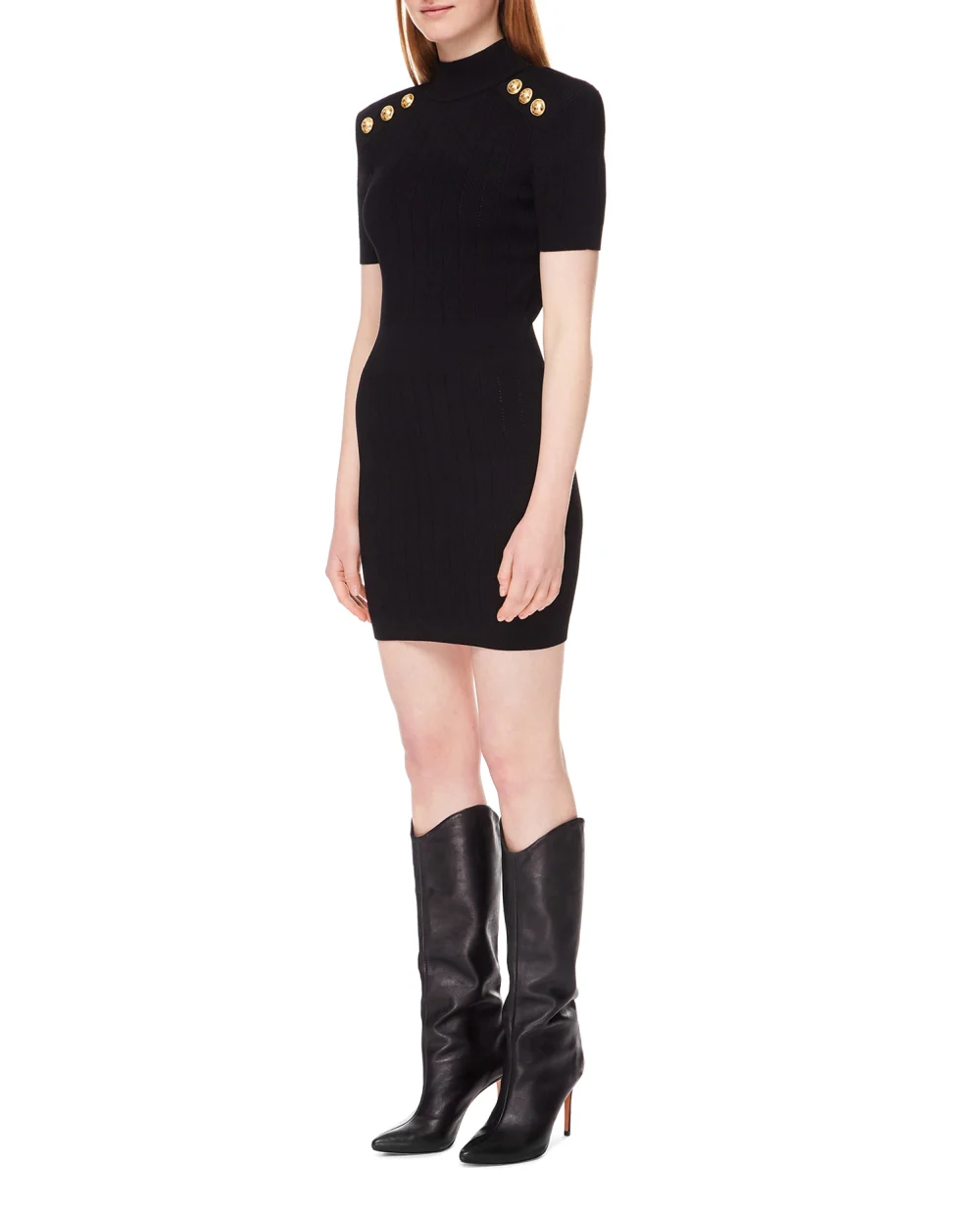 Платье Balmain YF1R6005KB07, черный цвет • Купить в интернет-магазине Kameron