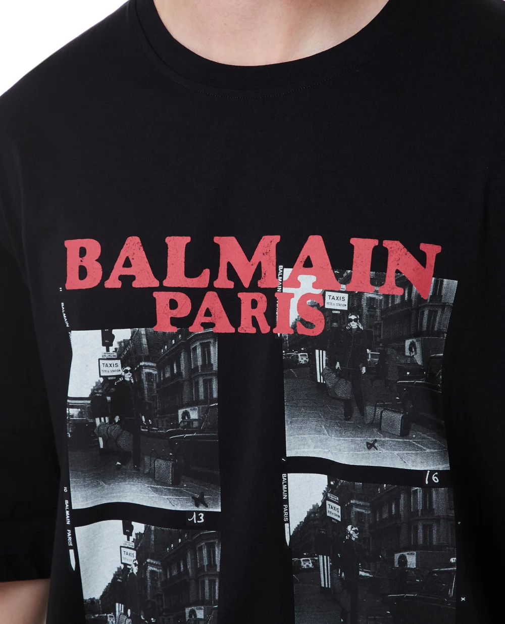 Футболка Balmain BH1EH015GD09, черный цвет • Купить в интернет-магазине Kameron