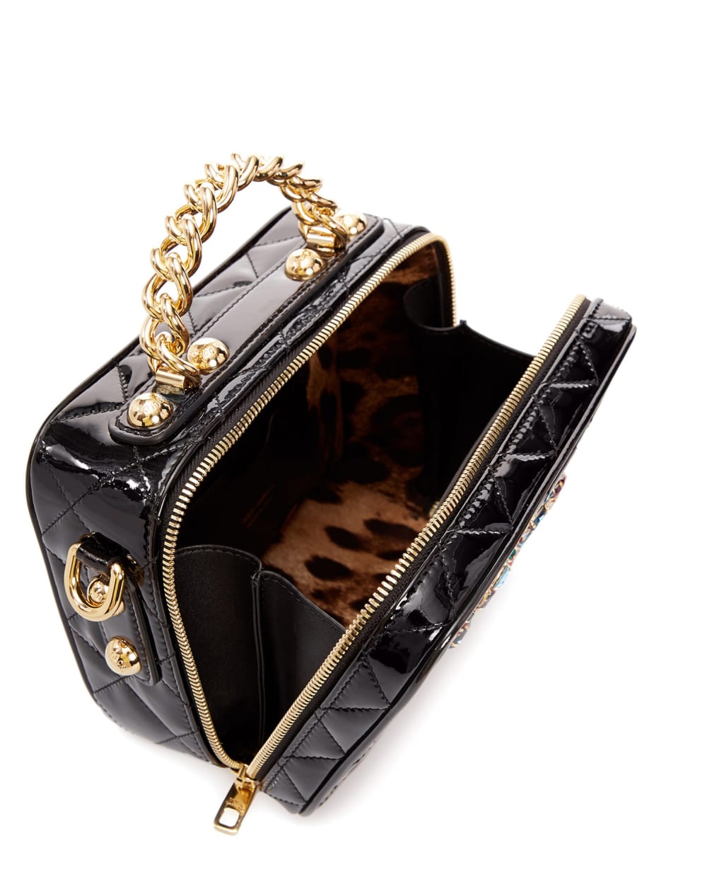 Кожаная сумка 3.5 Dolce&Gabbana BB7092-AY065, черный цвет • Купить в интернет-магазине Kameron