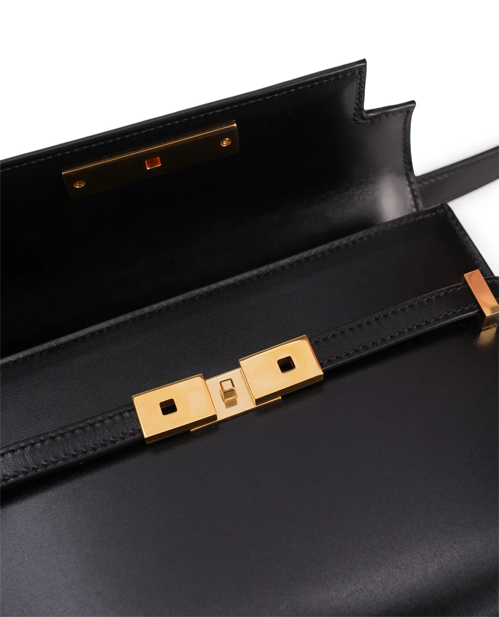 Кожаная сумка Manhattan Mini Saint Laurent 727766-0SX0W, черный цвет • Купить в интернет-магазине Kameron