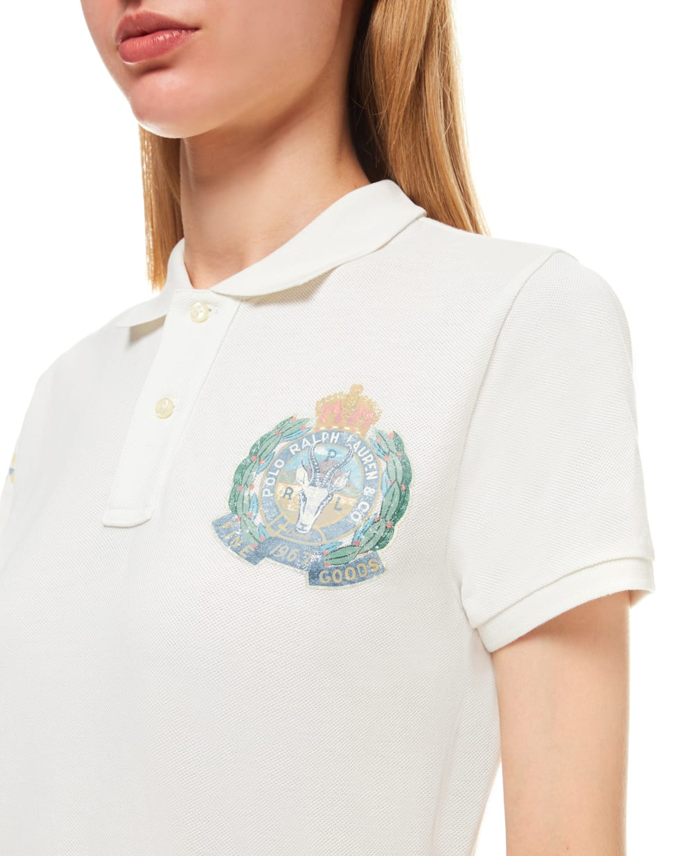 Поло Polo Ralph Lauren 211839178001, белый цвет • Купить в интернет-магазине Kameron