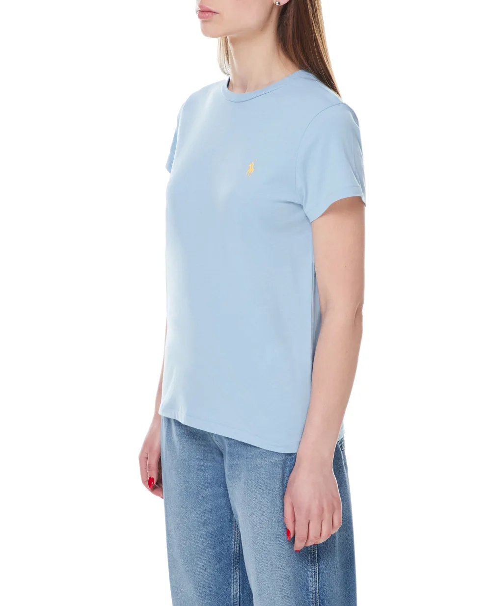 Футболка Polo Ralph Lauren 211898698003, голубой цвет • Купить в интернет-магазине Kameron