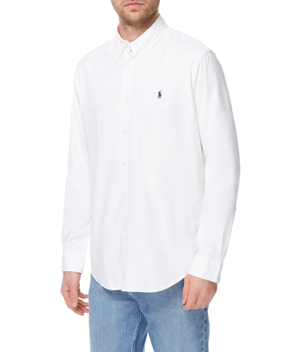 Рубашка Polo Ralph Lauren 710829480002, белый цвет • Купить в интернет-магазине Kameron
