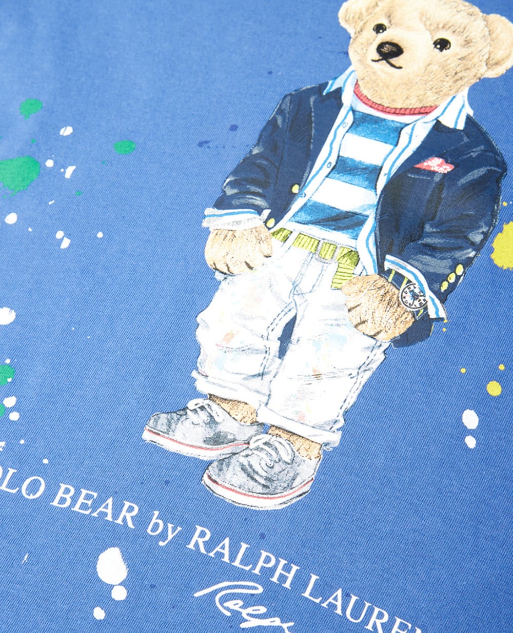 Детская футболка Polo Bear Polo Ralph Lauren Kids 313868484002, синий цвет • Купить в интернет-магазине Kameron