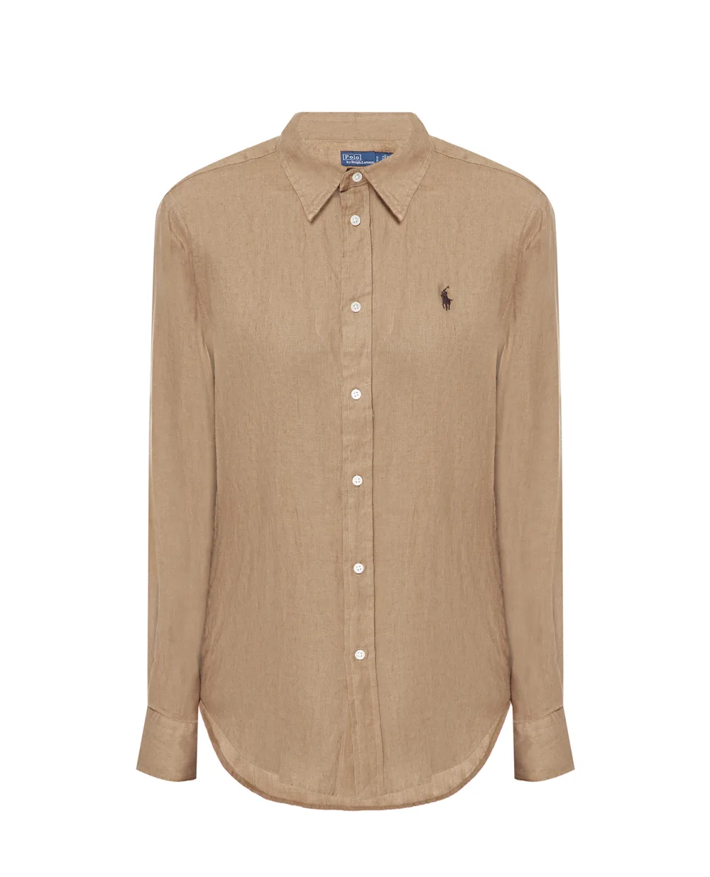 Льняная рубашка Polo Ralph Lauren 211920516005, бежевый цвет • Купить в интернет-магазине Kameron